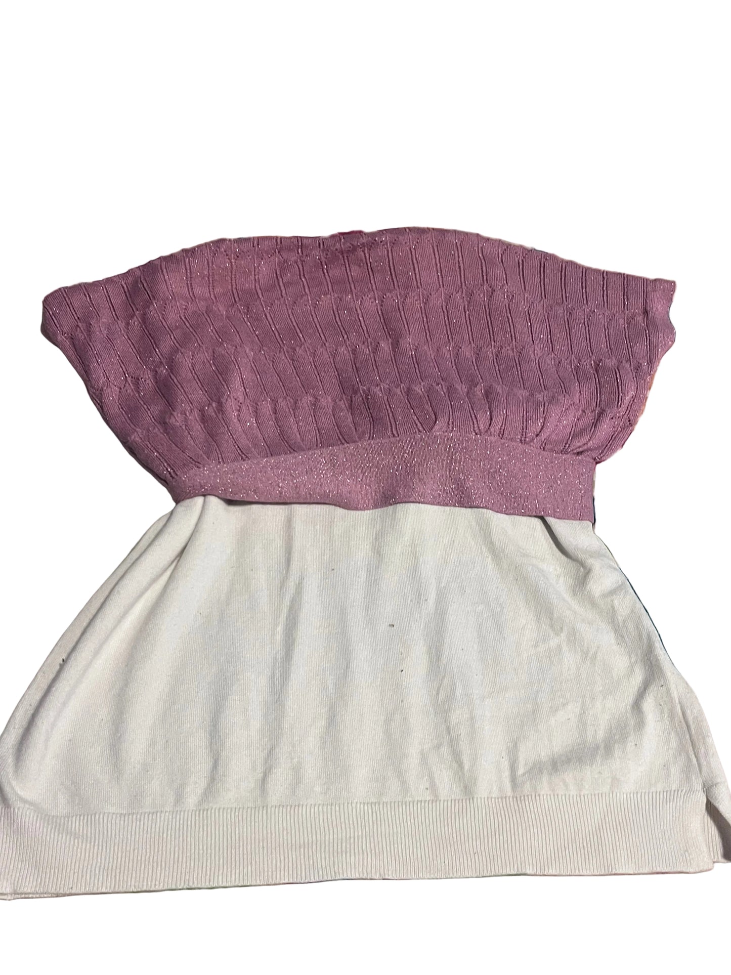 Pink Jacket & White Top Set - Sizes 8/16 - Pre-Loved