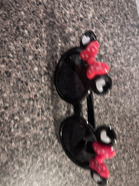 Kids Sunglasses - Black Red Bow