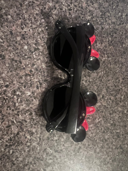 Kids Sunglasses - Black Red Bow